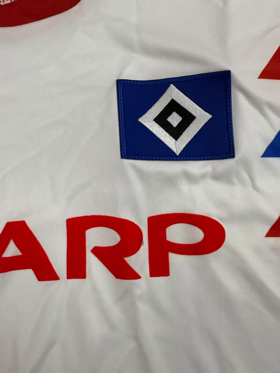 Retro Hamburger SV 1990/1991 Home Fan Version Football Jersey