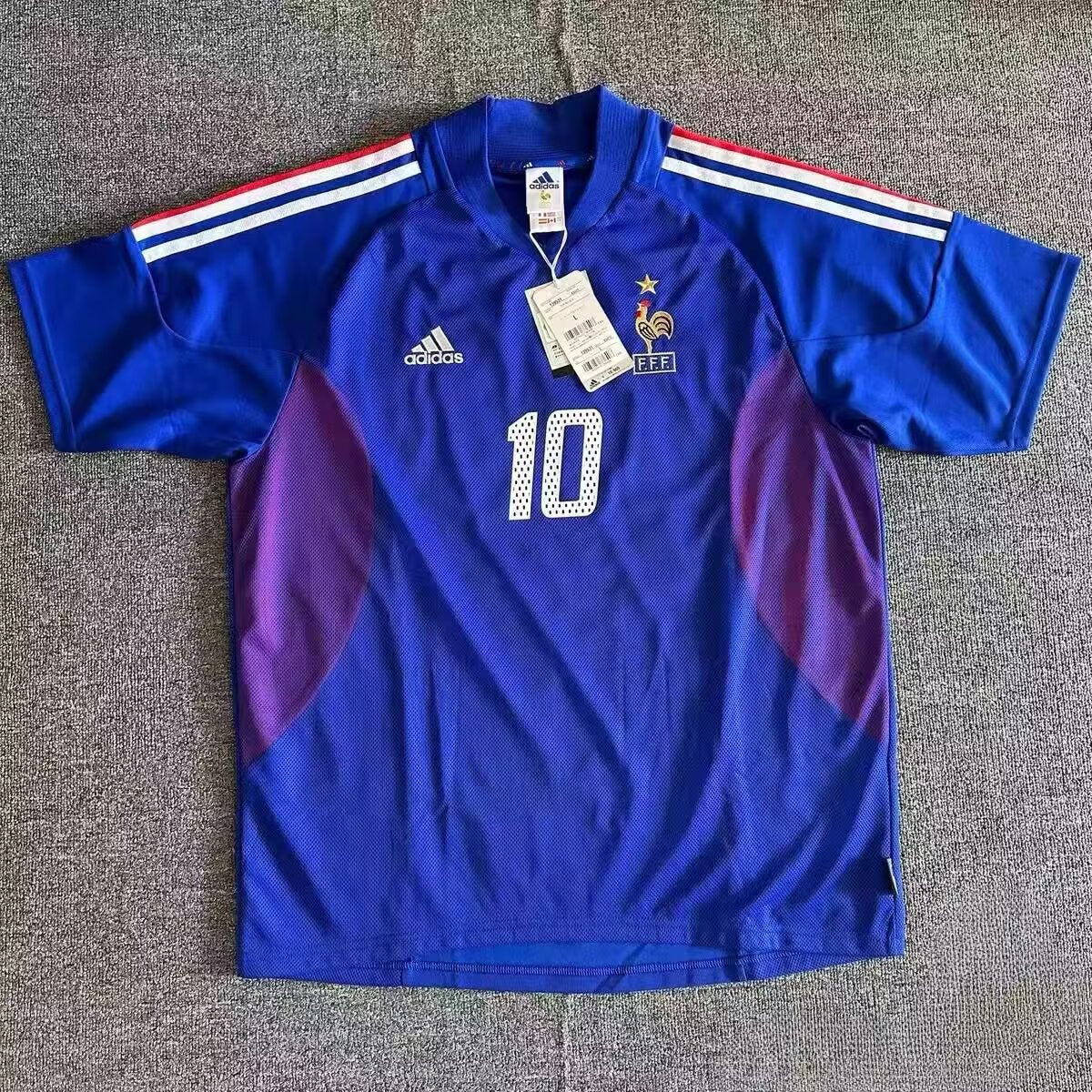 Retro France 2002 Home Football Jersey