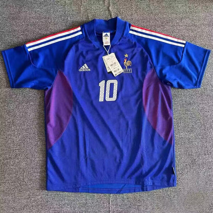 Retro France 2002 Home Football Jersey