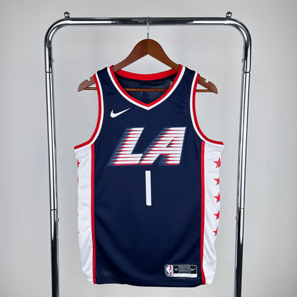 Los Angeles Clippers City Blue #1 HARDEN NBA Season Jerseys 2025