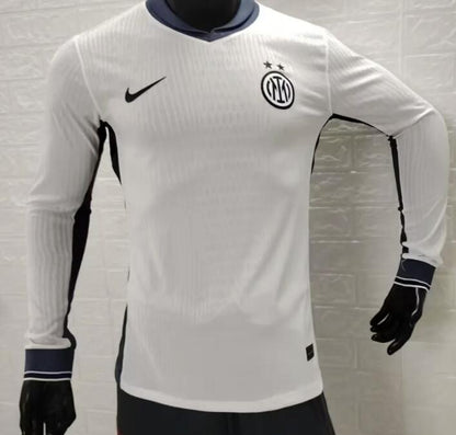 Inter Milan 2024/2025 Away Long Sleeve Player Version Football Jersey