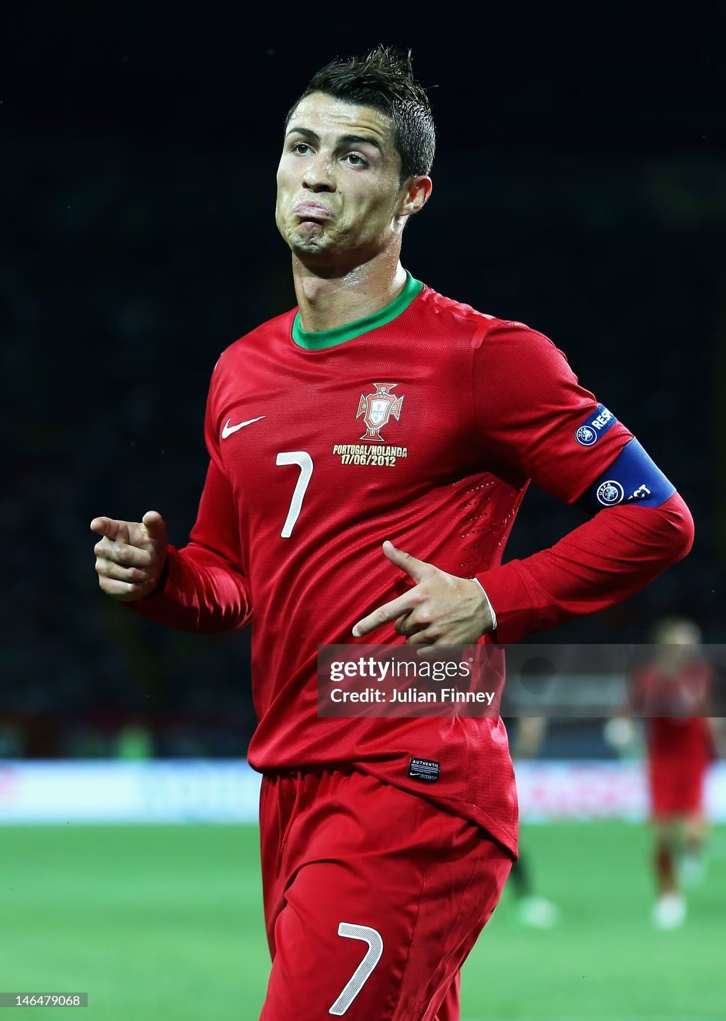 Retro Portugal 2012 Home Player Version Football Jersey