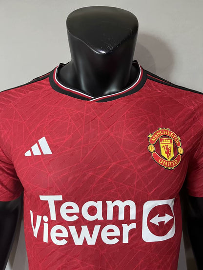 Manchester United 2023/2024 Home Player Version Football Jersey