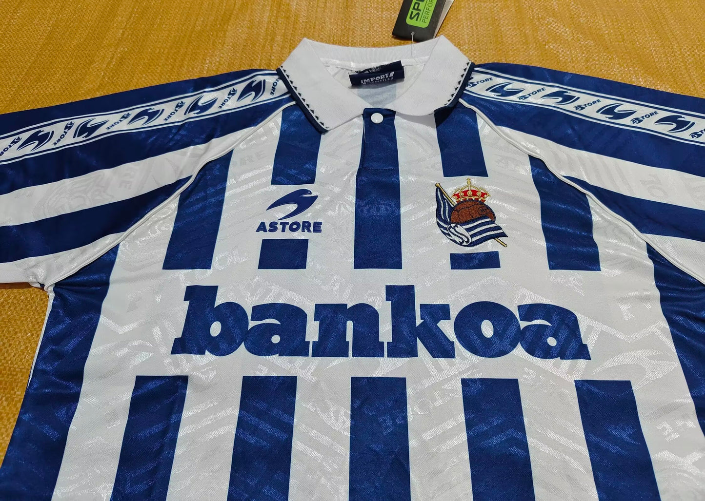 Retro Real Sociedad 1994/1995 Home Fan Version Football Jersey