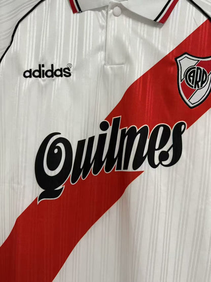 Retro River Plate 1995/1996 Home Fan Version Football Jersey