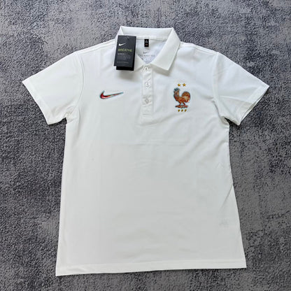 France POLO T-shirt Black Grey White Blue Jersey