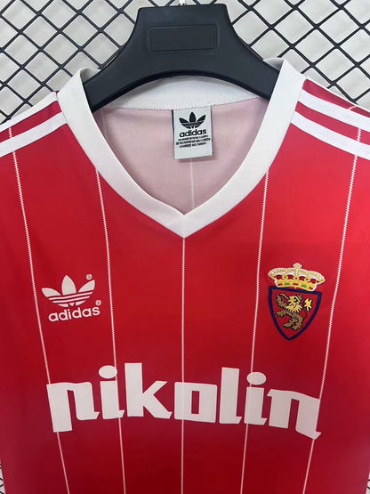 Retro Real Zaragoza 1984 Away Fan Version Football Jersey