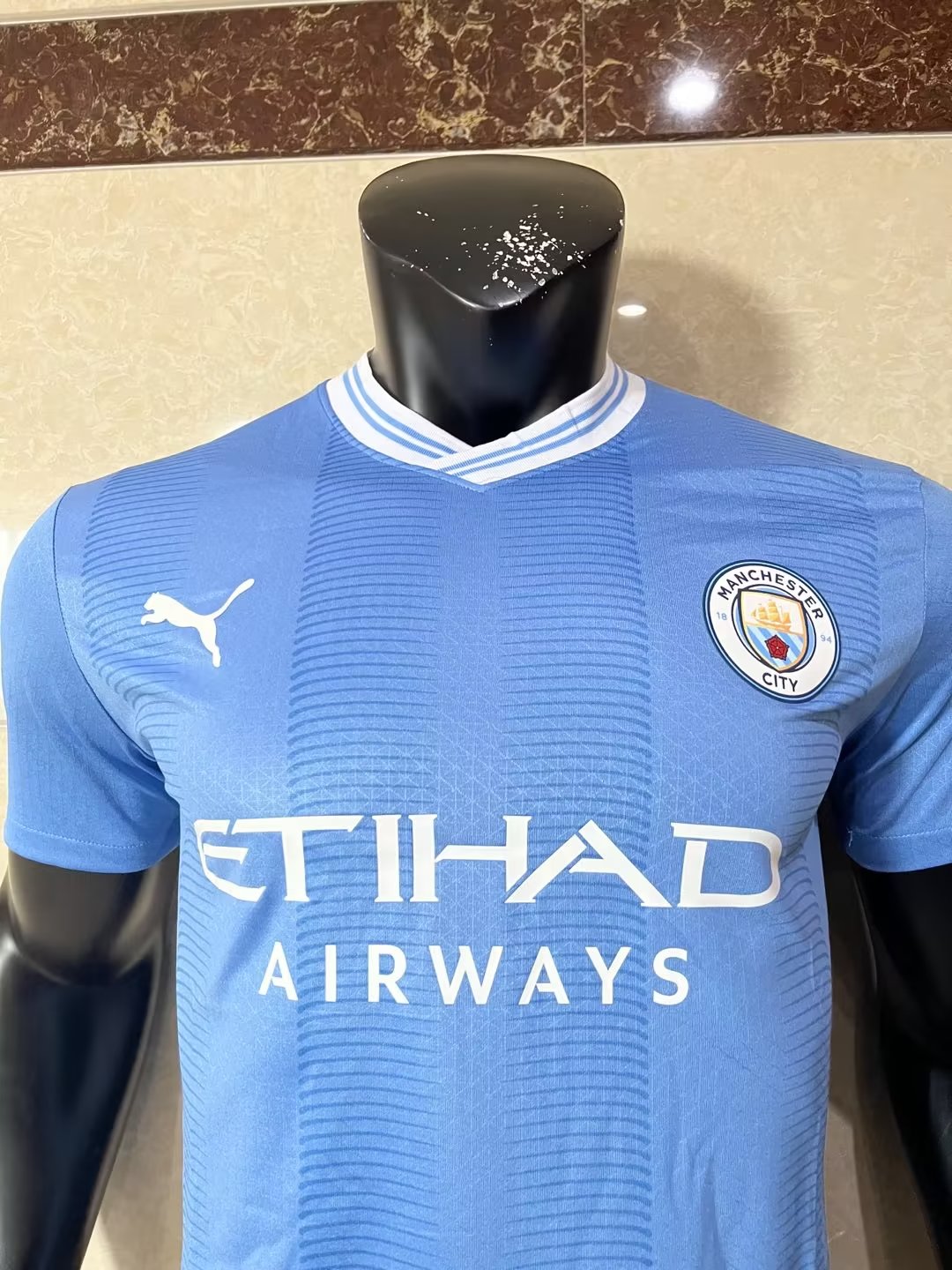 Manchester City 2023/2024 Home Player Version Football Jersey