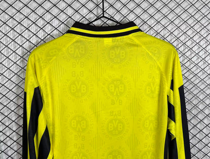 Retro Dortmund Home Long Sleeve Jersey 1996-1997