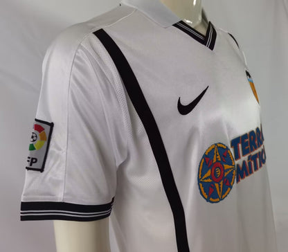 Retro valencia 2000/2001 Home Fan Version Football Jersey