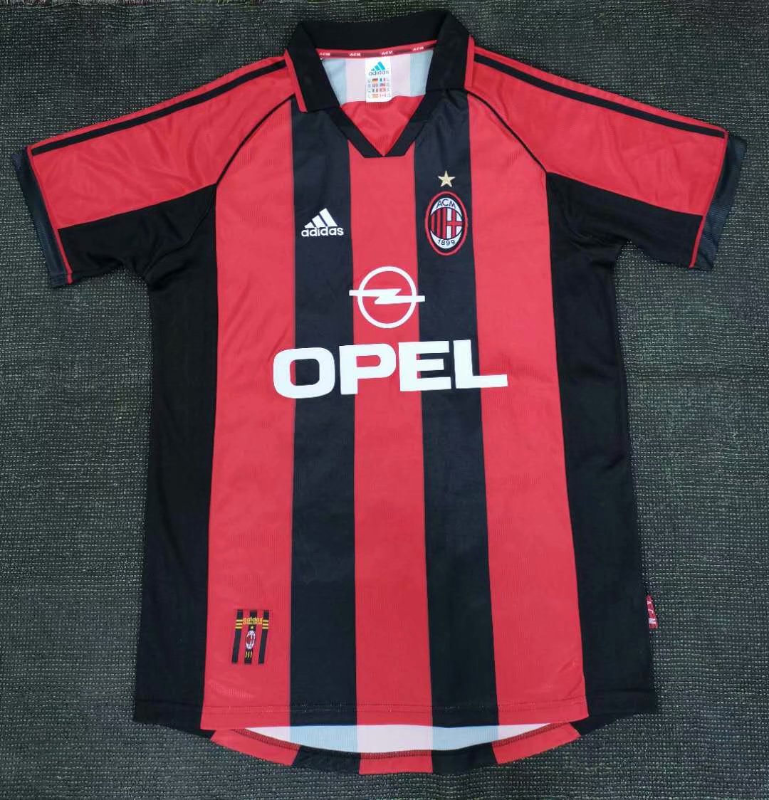 Retro AC Milan 1998/2000 Home Football Jersey