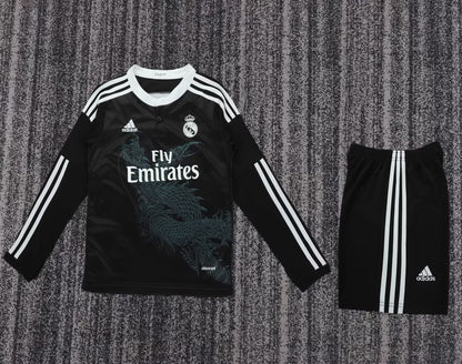 Retro Real Madrid 2014/2015 Kids Third Away Long Sleeve Football Jersey