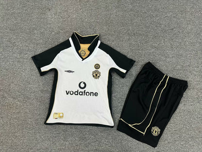 Retro Manchester united 2001/2002 Kids Away Football Jersey