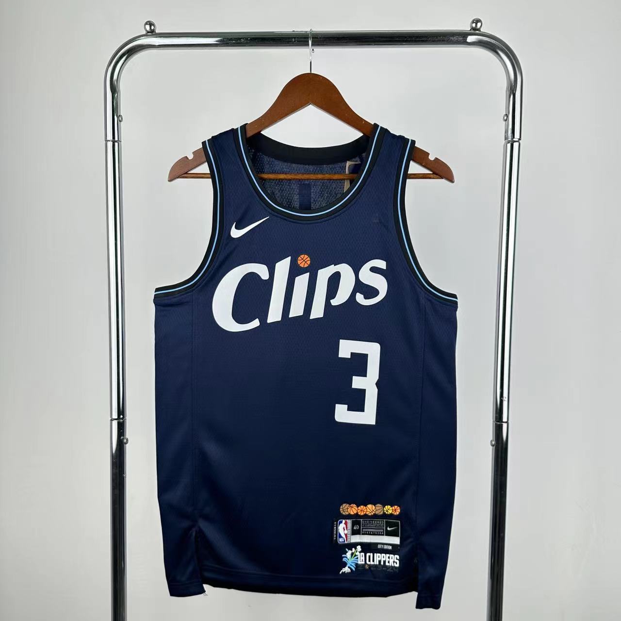 Los Angeles Clippers Blue #3 PAUL NBA Season Jerseys 2024
