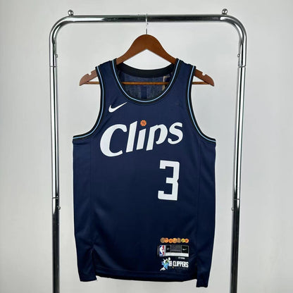 Los Angeles Clippers Blue #3 PAUL NBA Season Jerseys 2024