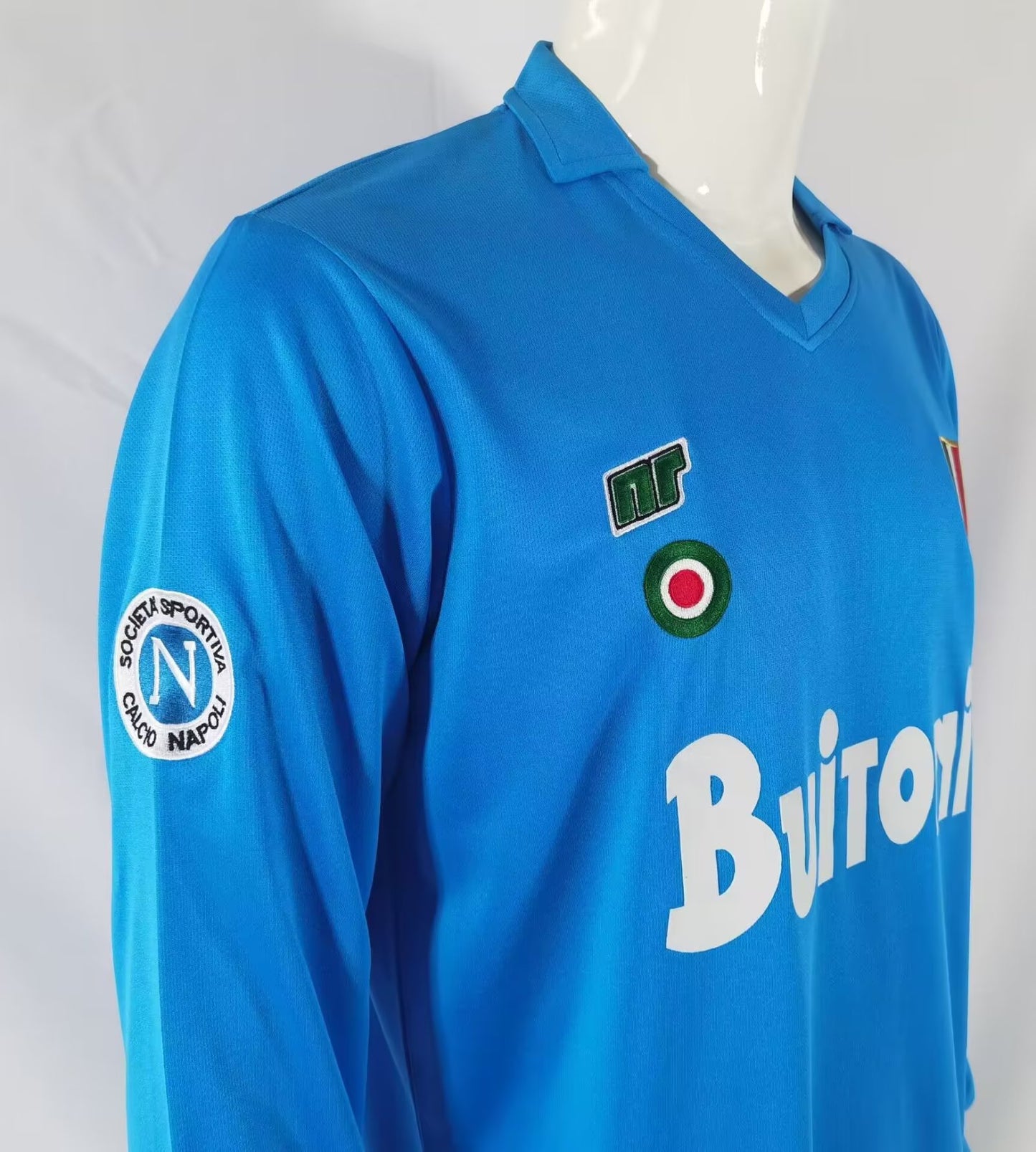 Retro Naples 1987/1988 Home Long Sleeve Football Jersey