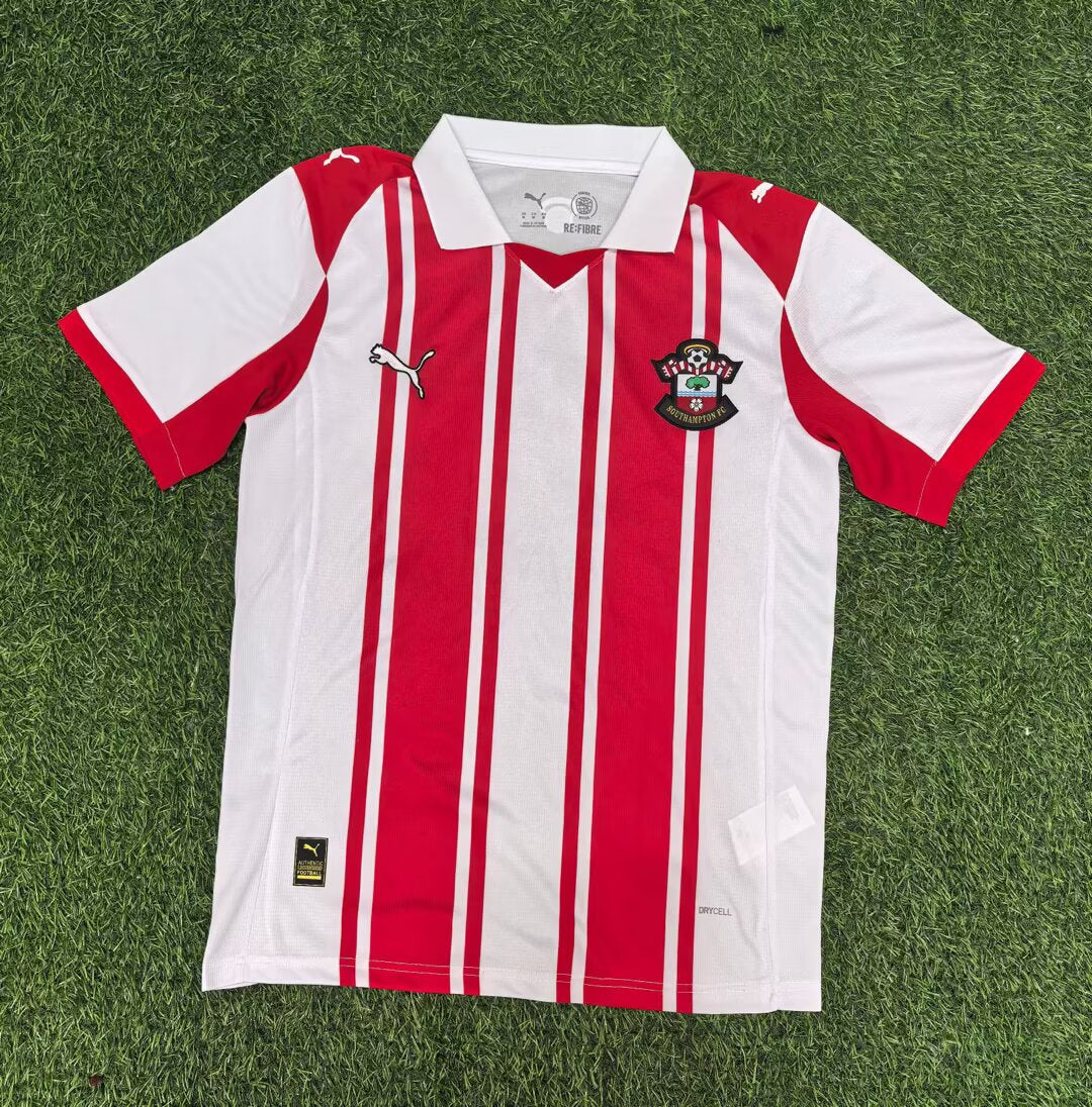 Southampton 2025/2026 Home Fan Version Football Jersey
