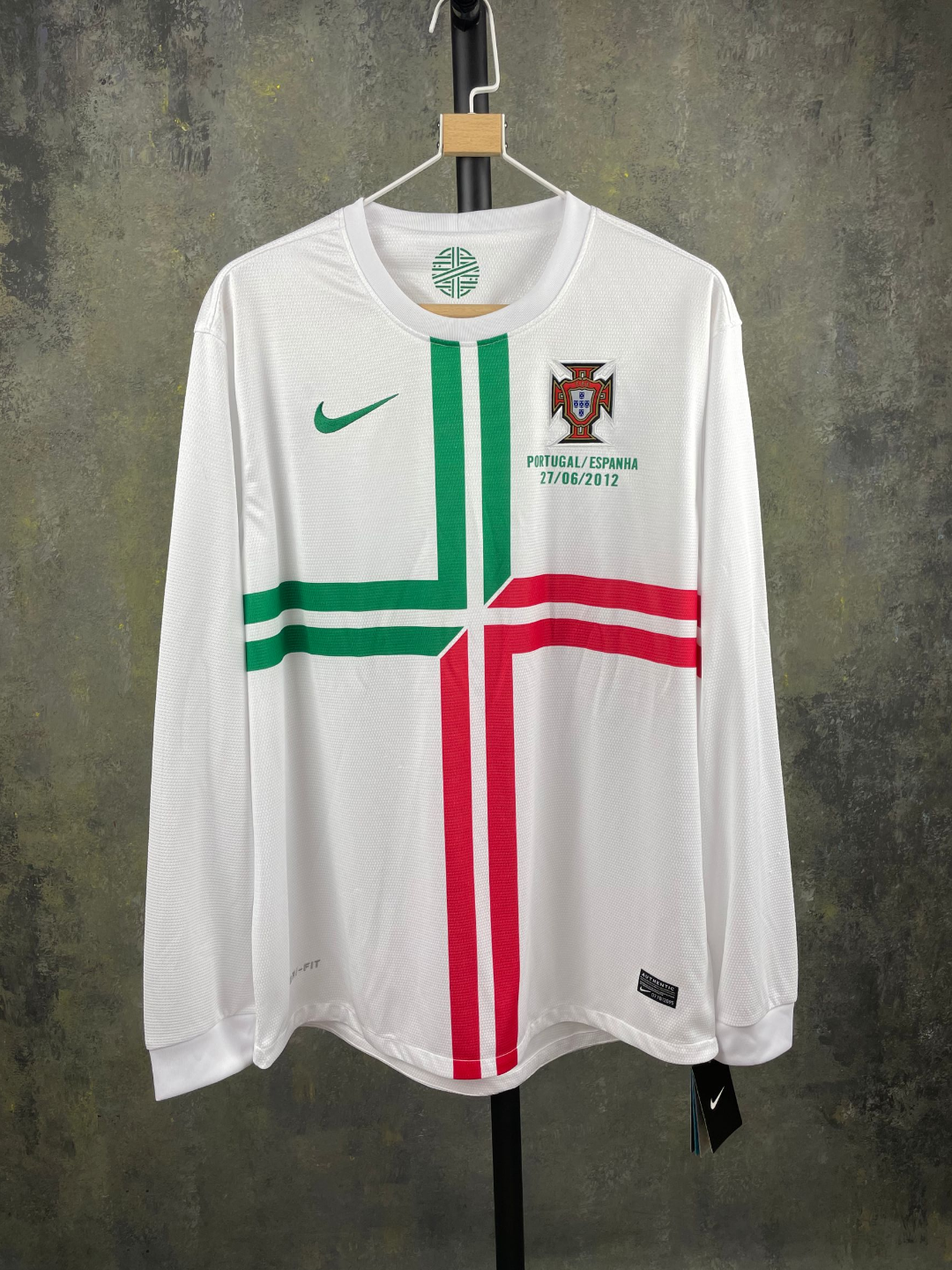 Retro Portugal 2012 Away Long Sleeve Football Jersey