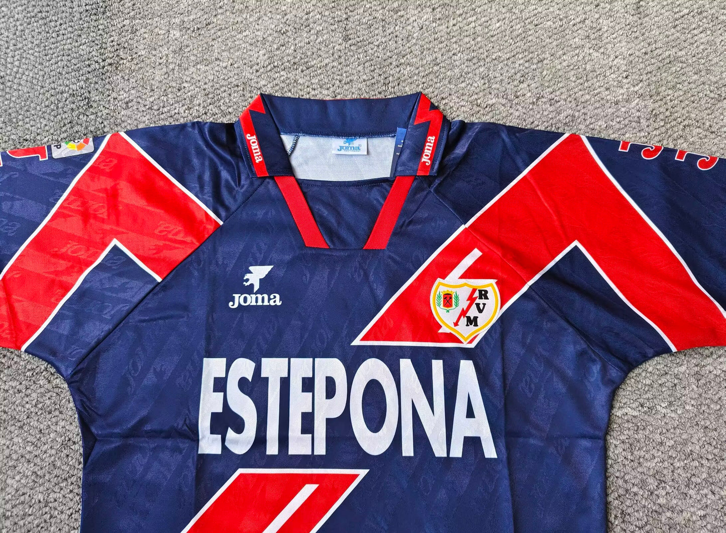 Retro Rayo Vallecano 1995/1996 Away Fan Version Football Jersey