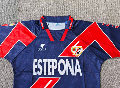 Retro Rayo Vallecano 1995/1996 Away Fan Version Football Jersey