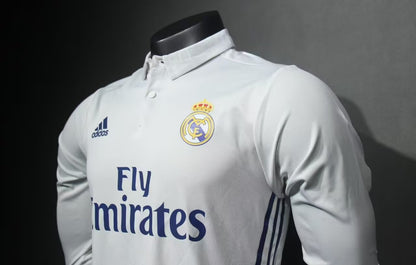 Retro Real Madrid 2016/2017 Home Player Version Football Jersey