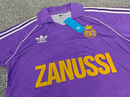 Retro real madrid 1984/1985 Away Fan Version Football Jersey