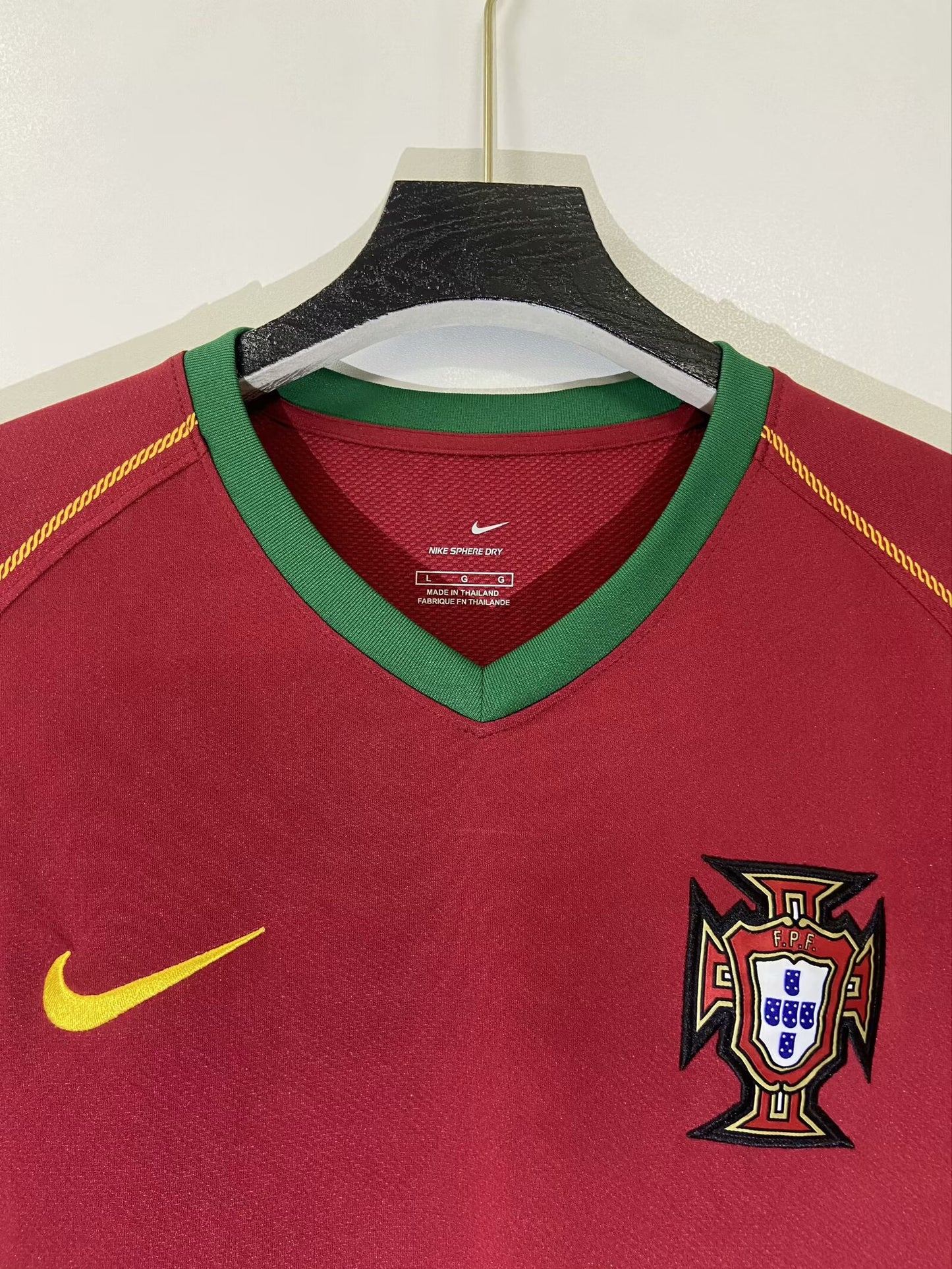 Retro Portugal 2005 Home Football Jersey