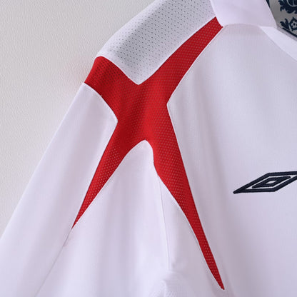 Retro England 2006 Home Long Sleeve Football Jersey