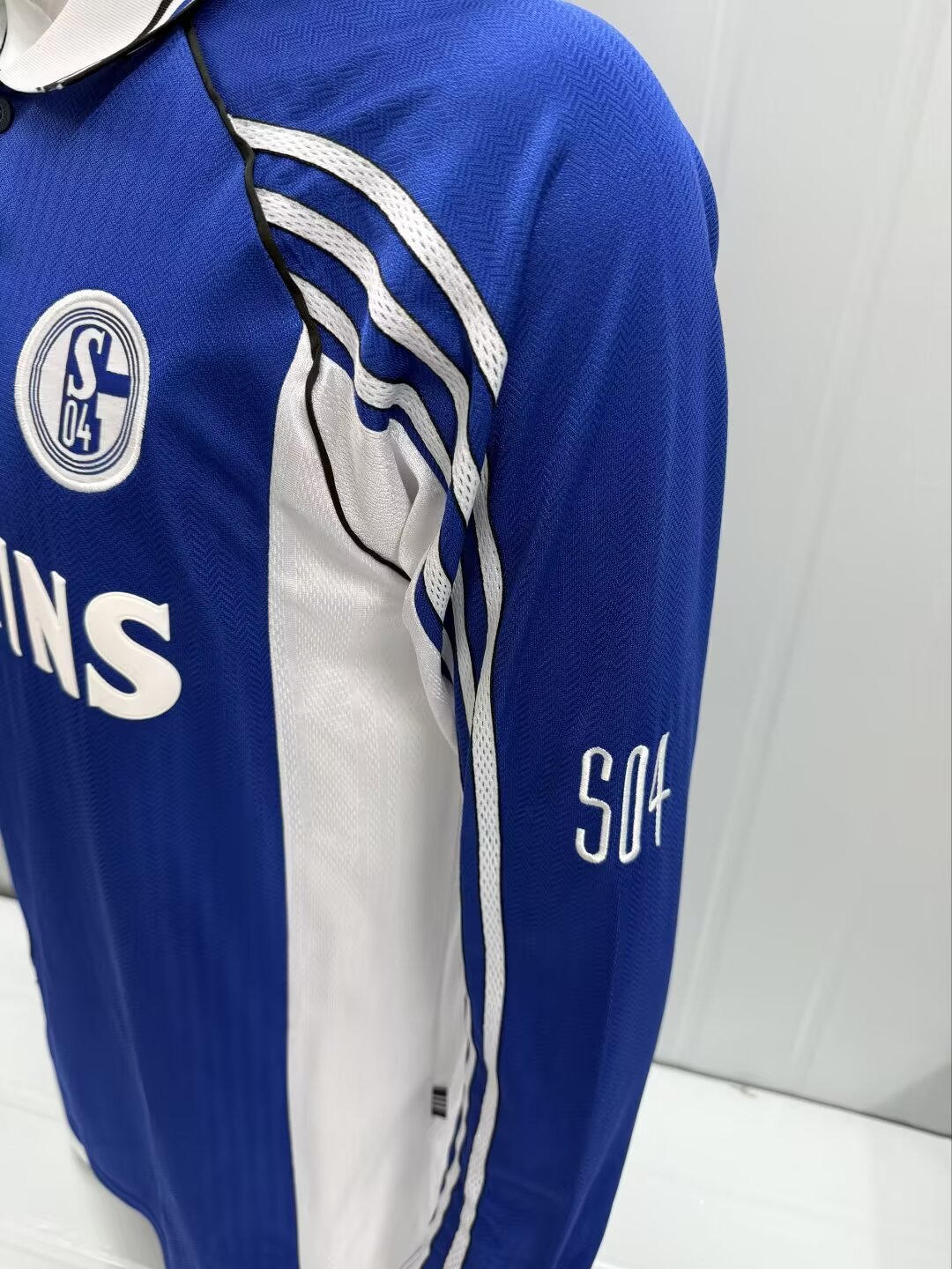 Retro Schalke 04 Long Sleeve Jersey 1998-2000