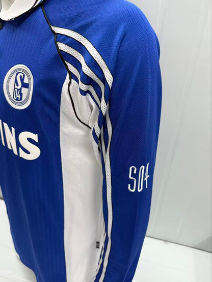 Retro Schalke 04 Long Sleeve Jersey 1998-2000