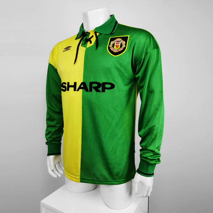 Retro Manchester united 1992 Long Sleeve Football Jersey