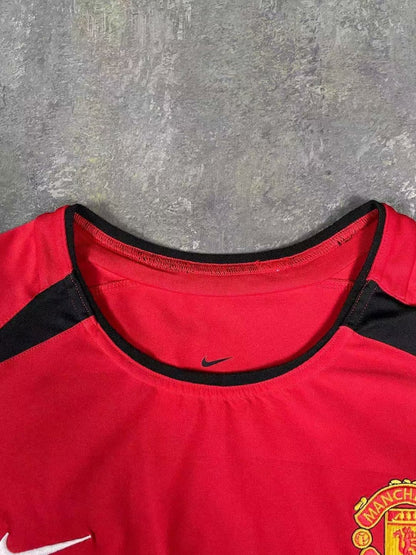 Retro Manchester united 2002/2004 Home Long Sleeve Football Jersey