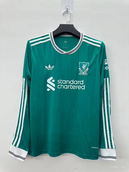 Liverpool 2025/2026 Third Away Long Sleeve Fan Version Football Jersey