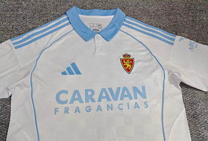 Real Zaragoza 2025/2026 Home Fan Version Football Jersey