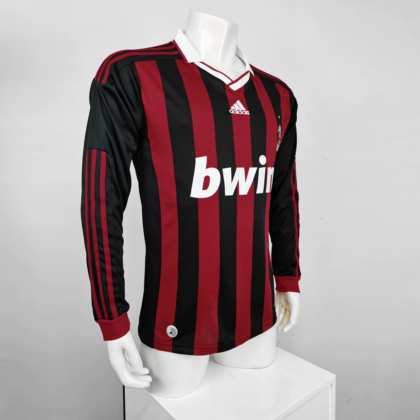 Retro AC Milan 2009/2010 Home Long Sleeve Football Jersey