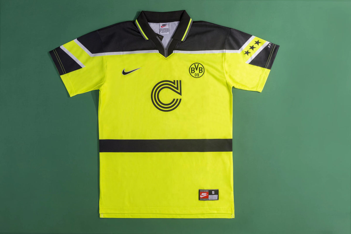 Retro Borussia Dortmund 1996/1997 Home Fan Version Football Jersey