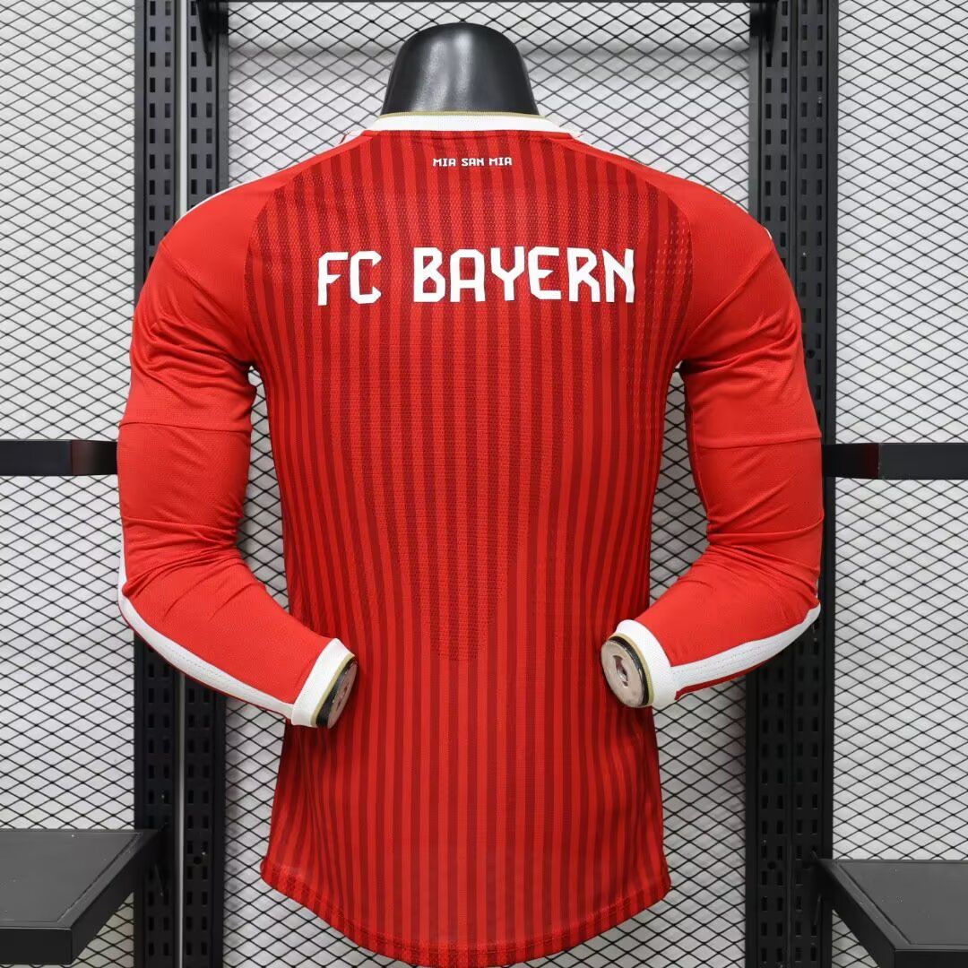 Bayern Munich Home Long Sleeve Player Jersey 2026-2027