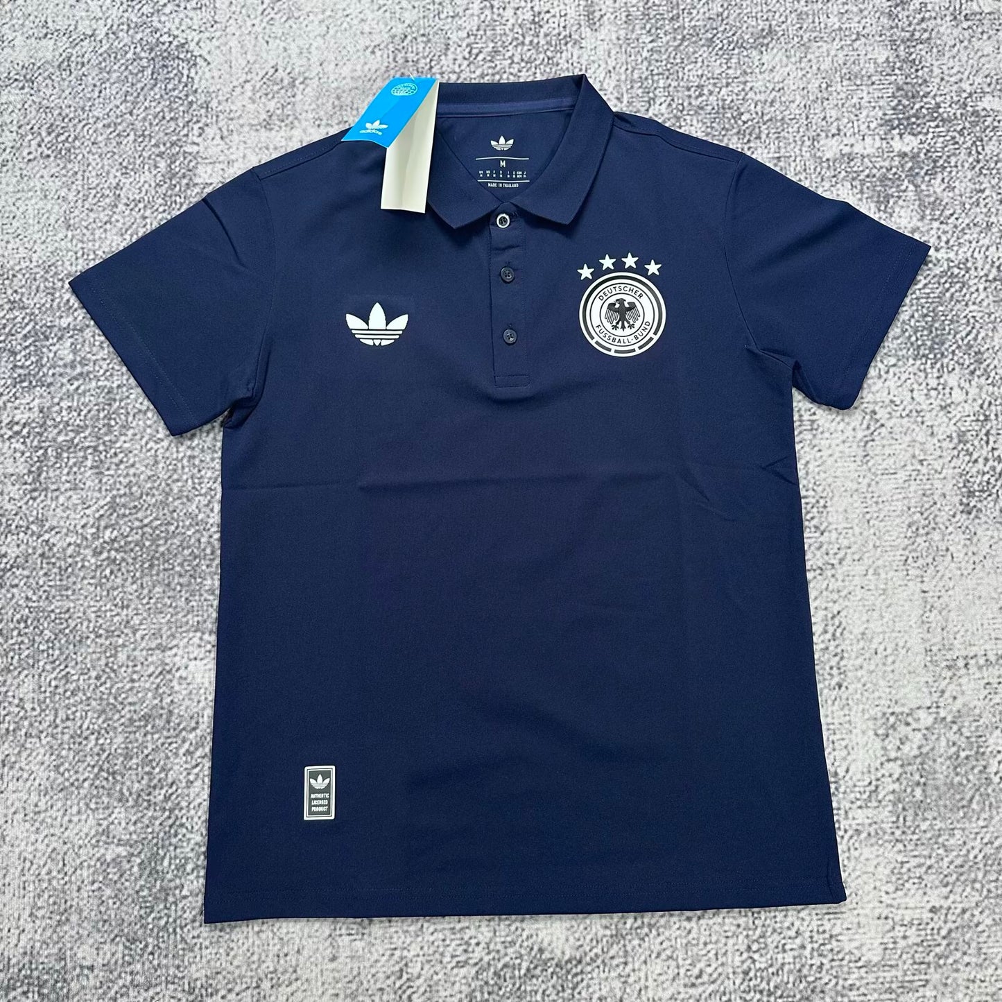 Germany POLO T-shirt Black Grey White Blue Jersey