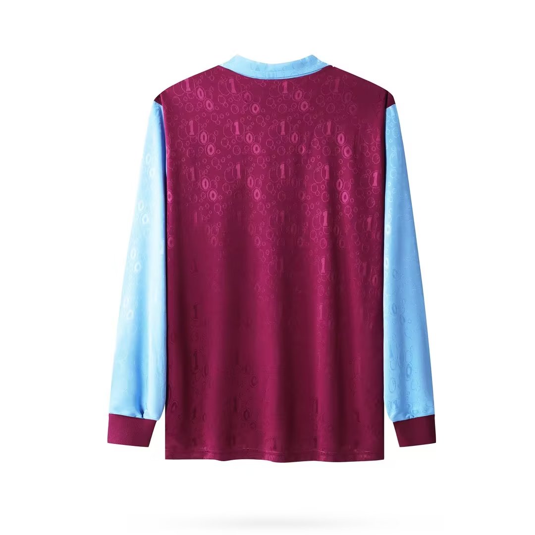 Retro West Ham United 1995/1997 Home Long Sleeve Football Jersey