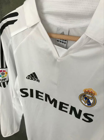 Retro real madrid 2005/2006 Home Long Sleeve Football Jersey