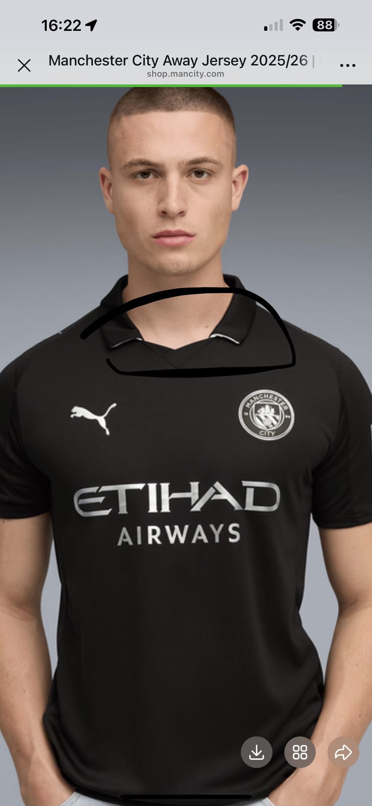 Manchester City 2025/2026 Third Away Fan Version Football Jersey
