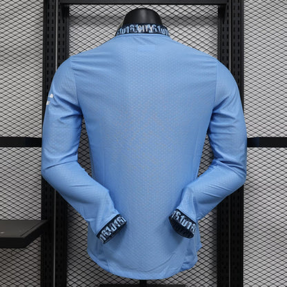 Manchester City 2024/2025 Home Long Sleeve Player Version Football Jersey