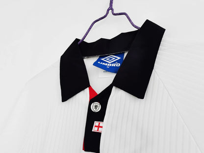Retro England 1998 Home Long Sleeve Football Jersey