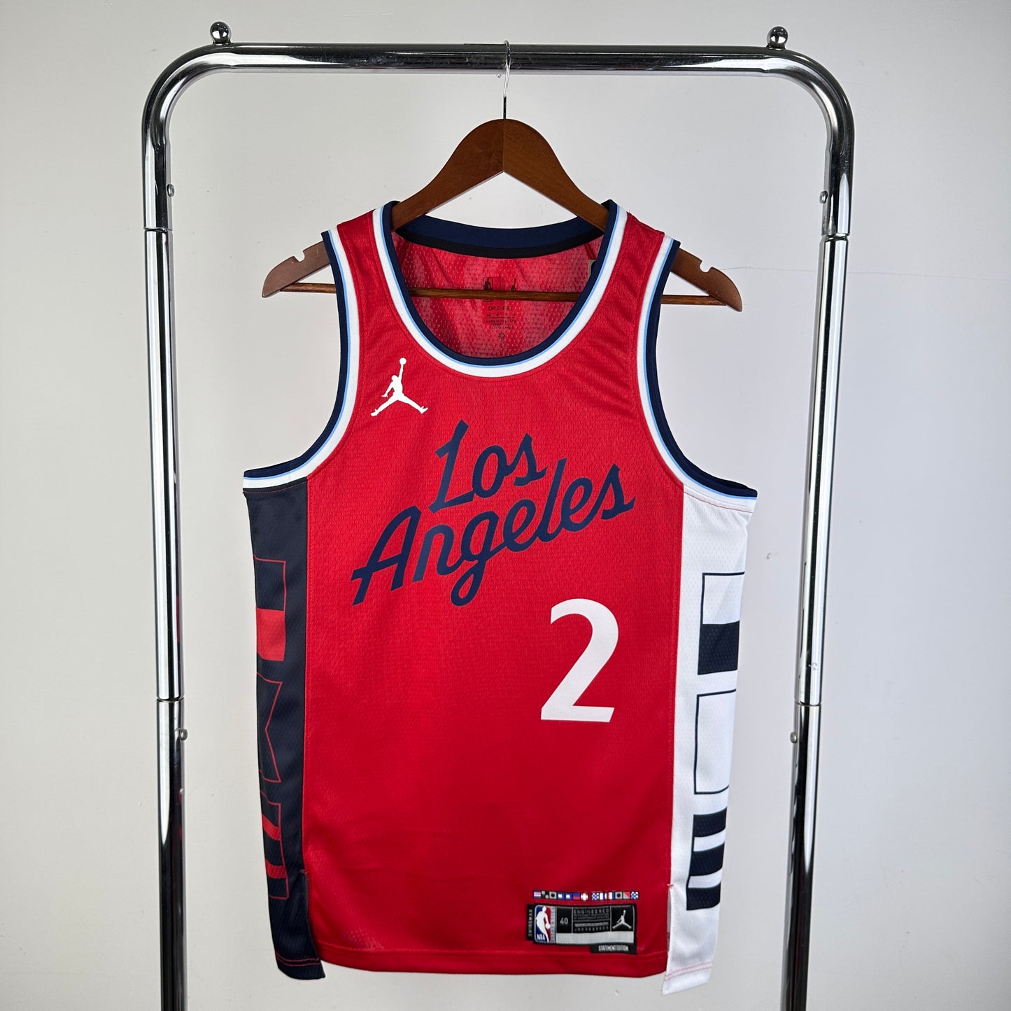 Los Angeles Clippers Red #2 LRONARD NBA Season Jerseys 2025