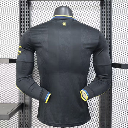 Manchester United 2024/2025 Third Long Sleeve Player Version Football Jersey