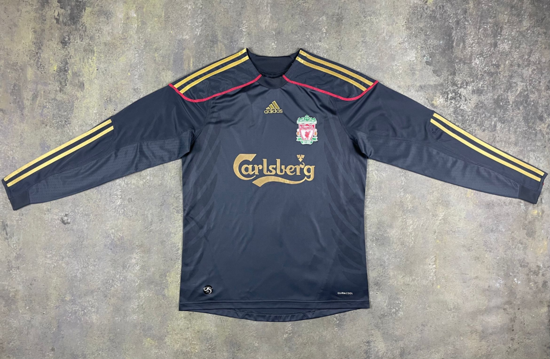 Retro Liverpool 2009/2010 Away Long Sleeve Football Jersey