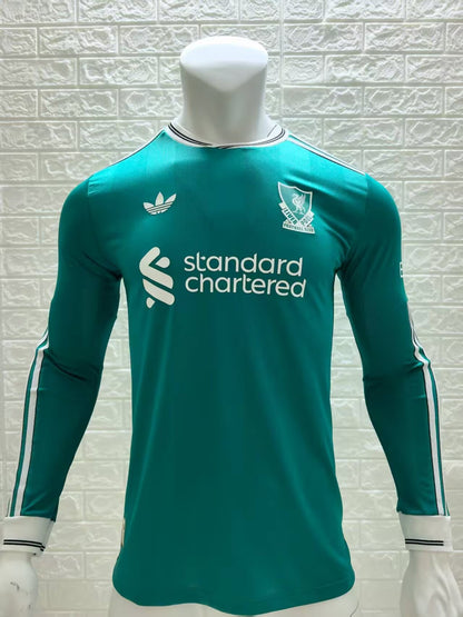 Liverpool 2025/2026 Third Away Long Sleeve Player Version Football Jersey