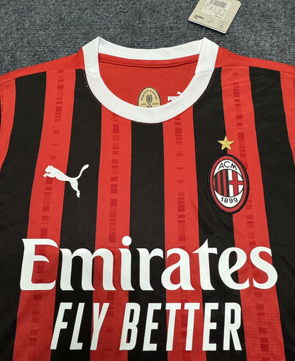 AC Milan 2024/2025 Home Fan Version Football Jersey