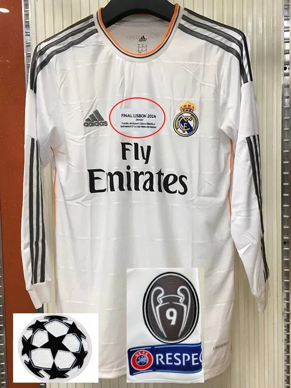 Retro real madrid 2013/2014 Third Away Long Sleeve Football Jersey