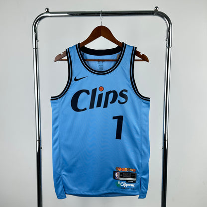 Los Angeles Clippers City Blue #1 HARDEN NBA Season Jerseys 2025
